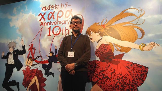 Hideaki Anno al decimo anniversario dello Studio Khara (2016)